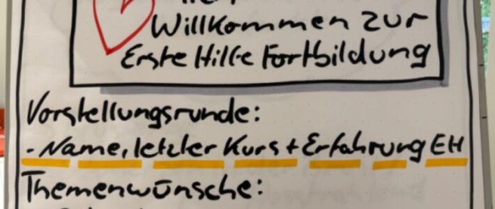 Erste-Hilfe-Kurs für die Mitarbeiter/innen